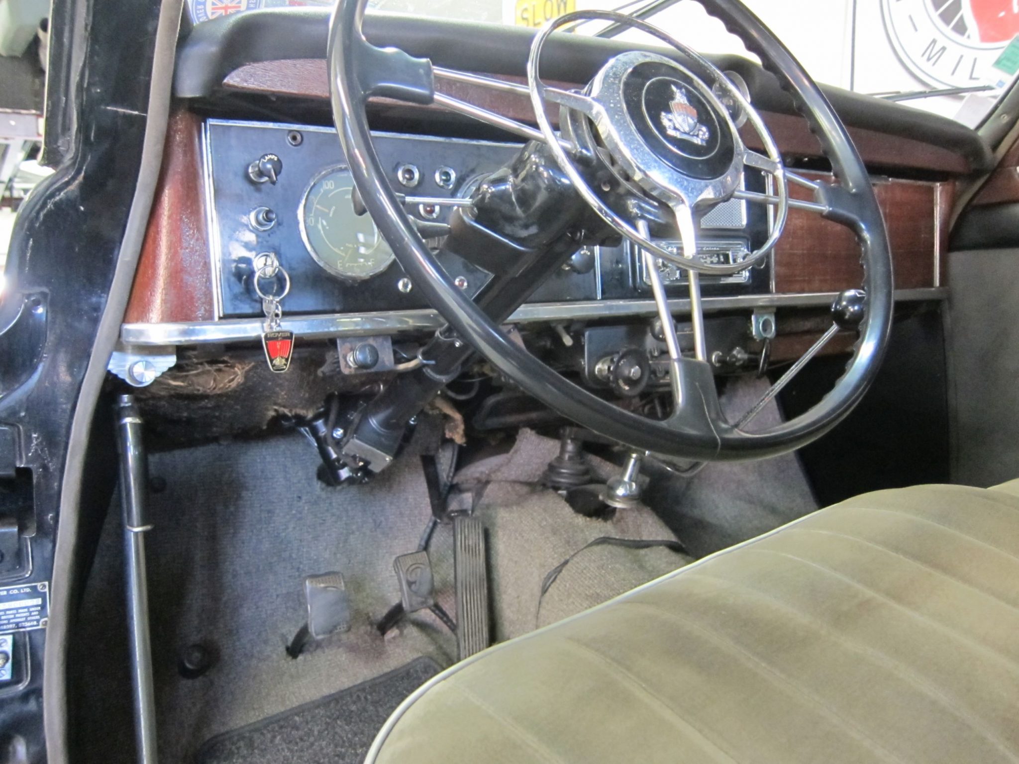 Rover p4 ingebouwd interieur